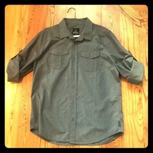 Men’s Prana casual grey button down